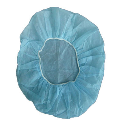 Non Woven Disposable Bouffant Surgical Caps Breathable Comfortable For Hospital