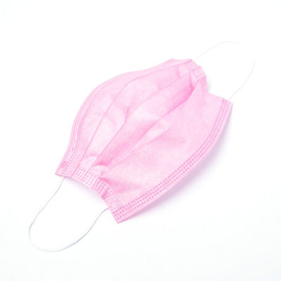 Pink Color Nose Clip 50PCS CE Earloop Face Mask