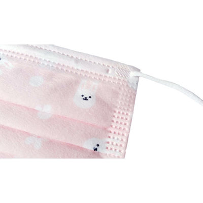 White Blue Fashion Eac Medical Face Mask Kids Print