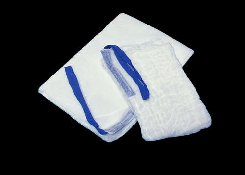 Hospital Use Gauze Laparotomy Sponge With Blue Loop Great Breathability